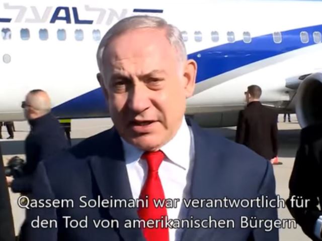 Premierminister Netanyahu bei seiner Stellungnahme